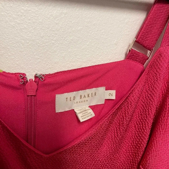 NWOT Ted Baker Meaa Printed Midi Slip Dress - Floral Print - Picture 7 of 9